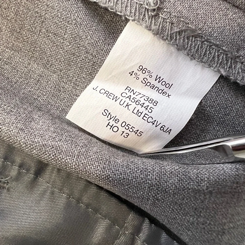 J Crew Tollegno 1900 Wool Ankle  Pleated Dress Pants 8T Quiet Luxury Officecore‎
